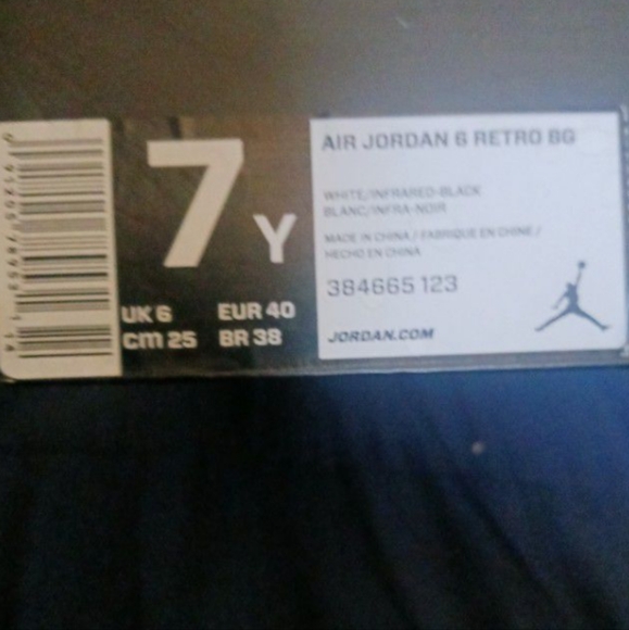 Air Jordan 6retro Bg - Picture 3 of 5